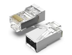 Conector RJ45 Cat.6 FTP Vention - Ideal para Redes de Datos
