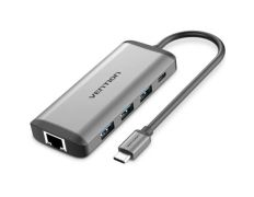 Docking USB Tipo-C Vention CNDHB 1xHDMI 4K 3xUSB 1xUSB Tipo-C PD 1xRJ45 1xLector tarjetas