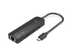 Hub USB Tipo-C Vention TGPBB/ 3xUSB/ 1xRJ45 - 1xMicro B PD