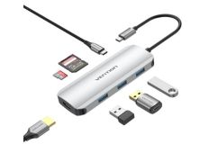 Docking USB Tipo-C Vention TOJHB/ 1xHDMI 4K/ 3xUSB/ 1xUSB Tipo-C/ 1xLector Tarjetas