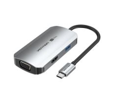 Docking USB Tipo-C Vention 1xHDMI 1xUSB 1xVGA 1xUSB Tipo-C PD