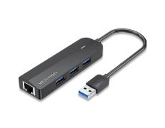 Hub USB 3.0 Vention con RJ45 y 3 USB - Periféricos