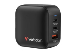 Cargador de Pared Universal Verbatim Mini GaN Wall Charger para Viaje - 2xUSB Tipo-C/ 1xUSB