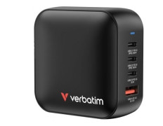 Cargador de Pared Universal GaN Verbatim Mini para Viaje con 3xUSB Tipo-C y 1xUSB