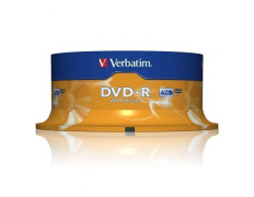 DVD-R Verbatim Advanced AZO 16X - Disco de Calidad para Almacenamiento - Tarrina-25uds