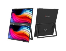 Monitor Portátil Táctil Verbatim Duo Essentials 15.6" + 15.6"/ Full HD/ Multimedia - Negro