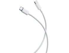 Xiaomi Cable trenzado USB-C a USB-C 3A 60W 1m - Blanco