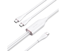 Cable USB-C/M Blanco 1.5 M Vention - 2xUSB-C/M