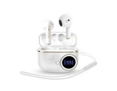 Auricular Intrauditivo Bluetooth Energy Sistem Chargeview TWS Blanco LCD Batería 20h