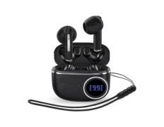 Auricular Bluetooth Energy Sistem Chargeview TWS, Intrauditivo LCD Batería 20h Negro