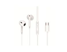Auricular Intrauditivo USB-C Conceptronic Brendan02W Blanco 1.2m Micrófono Controles
