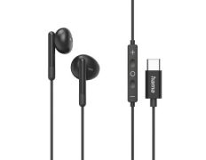 Auriculares Intrauditivo Hama Classy USB-C con Micrófono y Cable 1.2m en Color Negro