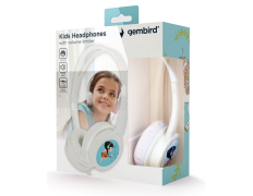 Auriculares Gembird MHP-JR-W para Niños con Limitador de Volumen Blanco
