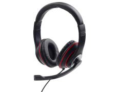 Auriculares Estéreo Gembird MHS-03-BKRD con Micrófono Integrado