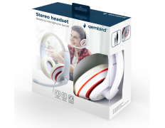 Auriculares Gembird MHS-03-WTRD con micrófono y cable jack 3,5 mm