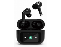 Auriculares Gembird TWS-LCD-ANC-01-BK Bluetooth 5.3 con Cancelación Activa de Ruido