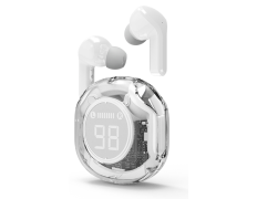 Auriculares Gembird TWST-01-W Bluetooth Inalámbricos Transparentes Blanco