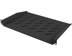 ESTANTERÍA FIJA DE 19" 1U/483X315MM CAPACIDAD DE CARGA MÁXIMA HASTA 25KG NEGRO