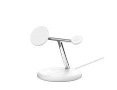 Base de Carga Inalámbrica Belkin Qi2 Boost Charge 3 en 1 Blanco 15W