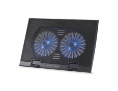 Base de Refrigeración Portátiles CONCEPTRONIC, 2 Ventiladores 125mm - Hasta 17"