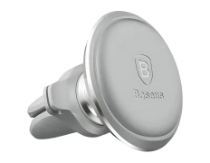 Soporte de teléfono para coche Baseus Air Vent Silver OS - Accesorio vehicular