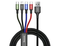 Baseus Fast 4 en 1 - Adaptador 2xUSB-C 1xLightning 1xMicroUSB