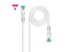 CABLE DE RED CAT7 LATIGUILLO BLANCO 0.50 M 600MHZ LSZH SFTP PIMF NANOCABLE