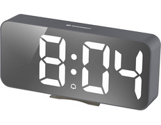 Bresser Reloj Despertador Meteorológico Mytime Echo Gris