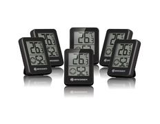 Bresser Temeo Hygro Indicador de 6 Piezas Negro