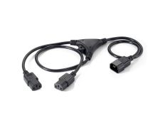 Cable de Alimentación Equip IEC Macho a 2 IEC Hembra 1.8M