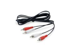 Cable de Audio Equip 2 RCA Macho a 2 RCA Macho 2.5m