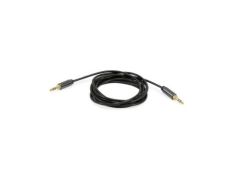 Cable de Audio Mini Jack 3.5mm Macho a Macho con Carcasa Metálica - Alta Calidad 2.5m