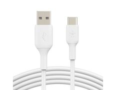 Cable USB-A a USB-C 1M Belkin Boos Charge 1m Blanco Pack 2 Unidades