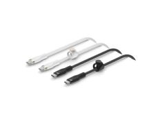 Cable USB-C a USB-C Belkin 1m Silicona Trenzado Cierre Magnético Pack 2 Boost Charge
