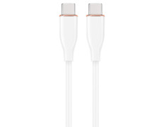 CABLE DE CARGA Y DATOS GEMBIRD (PD) TIPO-C SILICONA ALTA CALIDAD 1,5M BLANCO
