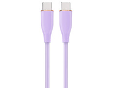 CABLE DE CARGA Y DATOS GEMBIRD (PD) TIPO-C SILICONA ALTA CALIDAD 1,5M MORADO