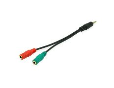 Cable Duplicador Audio Jack 3.5mm Macho a Dos Hembras - Equip