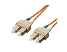 CABLE DE FIBRA ÓPTICA MULTIMODO SC/SC LSOH 1M - COLOR NARANJA