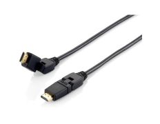 Cable HDMI Equip HDMI 2.0 High Speed con Ethernet 3m - Conectores Pivotantes 180º