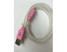 Cable de carga luminoso para Galaxy Note 3 Rosa