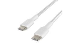 Cable USB-C Belkin Trenzado 1M Blanco - Modelo CAB004BT1MWH