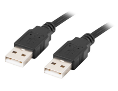 Lanberg - CA-USBA-20CU-0010-BK cable USB USB 2.0 1 m Negro
