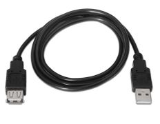 Cable USB 2.0 Negro 1.8m - Nanocable - Conector Tipo A/M-A/H