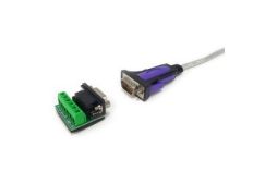 Cable USB 2.0 a Serie R422/485 Equip 1.5M con Bloque Terminales DB9 - Compatible con Windows 7/8/10/11 Linux Mac OS