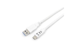 CABLE USB-A A USB-C EQUIP 2M BLANCO 5G 3A