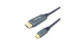 Cable USB-C a HDMI Macho Macho 2m 4K/60Hz - Conector Aluminio Equip