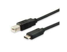 Cable USB-C a USB-B 2.0 1M - EQUIP 12888207 (carga 3A) 480Mb/s