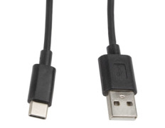 Lanberg - CA-USBO-10CC-0010-BK cable USB USB 2.0 1 m USB A USB C Negro