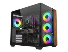 CAJA ATX ABYSM SAVA 285B NEGRO MADERA, SIN FUENTE, 3 BAHIAS USB-C, 410mm GPU
