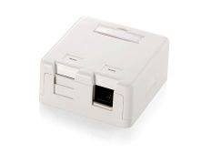CAJA DE SUPERFICIE EQUIP KEYSTONE PARA 2 ROSETAS - Equip RJ45 Conectores